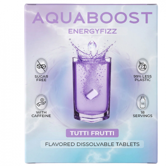 AQUABOOST ENERGYFIZZ PEZSGŐTABLETTA - 18X